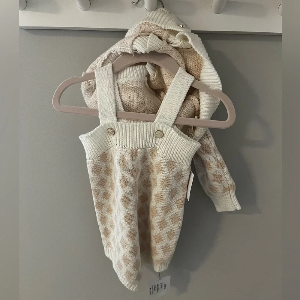 Beautiful sweater and romper set